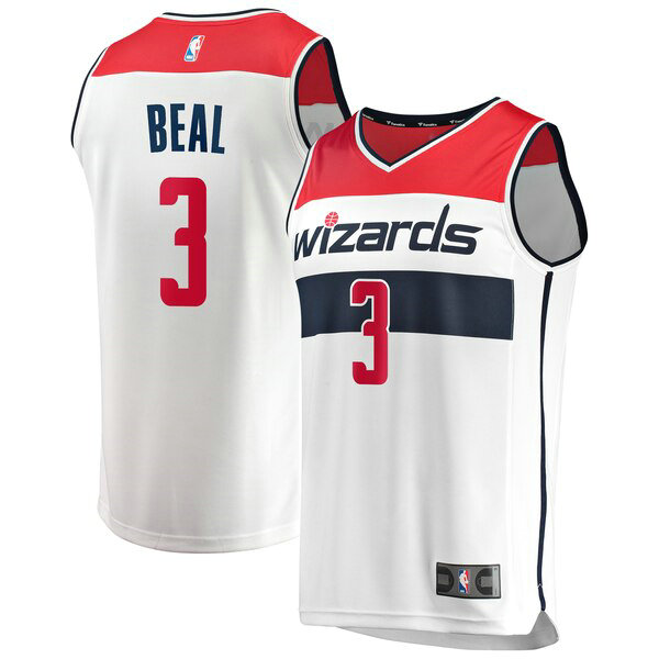 Maillot Washington Wizards Homme Bradley Beal 3 Association Edition Blanc